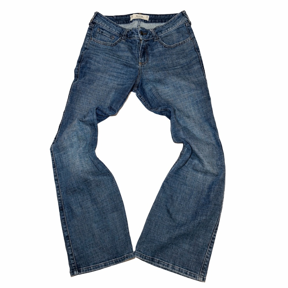 Hollister Mid-Rise Relaxed Bootcut Jeans Women’s 10R W30 Y2K Vintage Wash